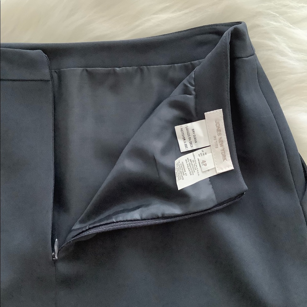 Jones New York Petite Pencil Skirt Navy 4P NWT - Picture 3 of 8